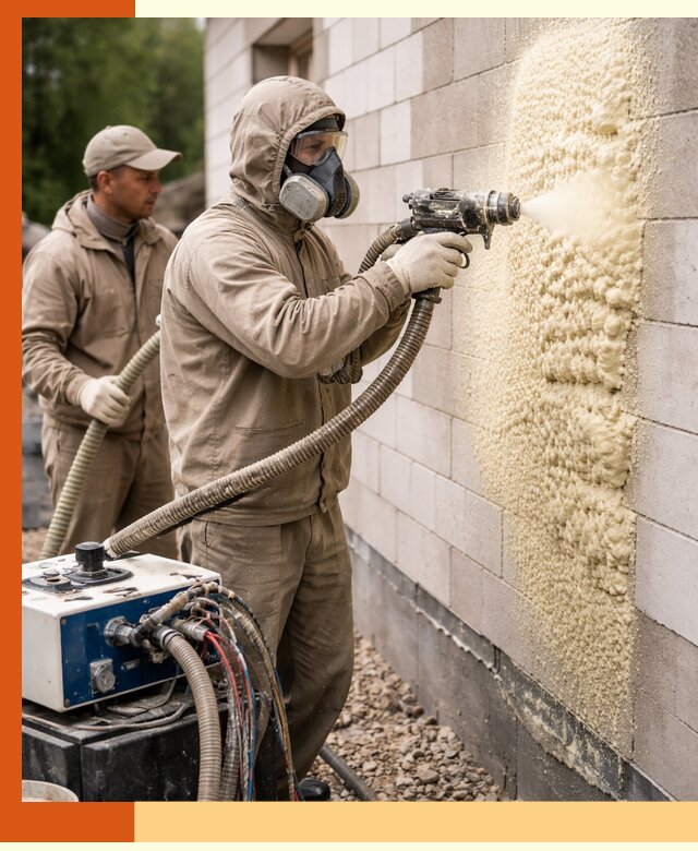 Утепление дома из газобетона ППУ в Тутаеве — надежная теплоизоляция