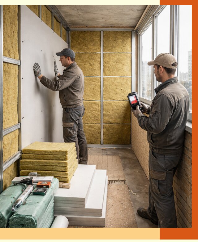 Утепление балкона в Тутаеве от 4718 руб. под ключ | ТепломастерТтв