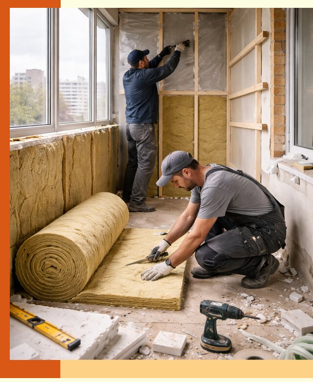 Утепление балкона под ключ в Тутаеве качественно и быстро