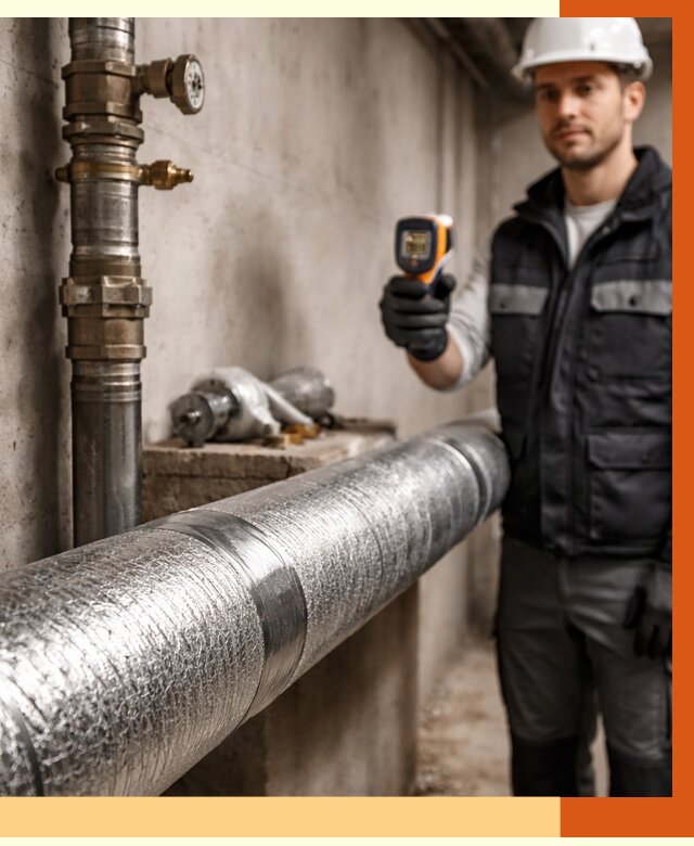 Утепление труб водоснабжения в Тутаеве от 8911 руб. за м² — услуги ТепломастерТтв