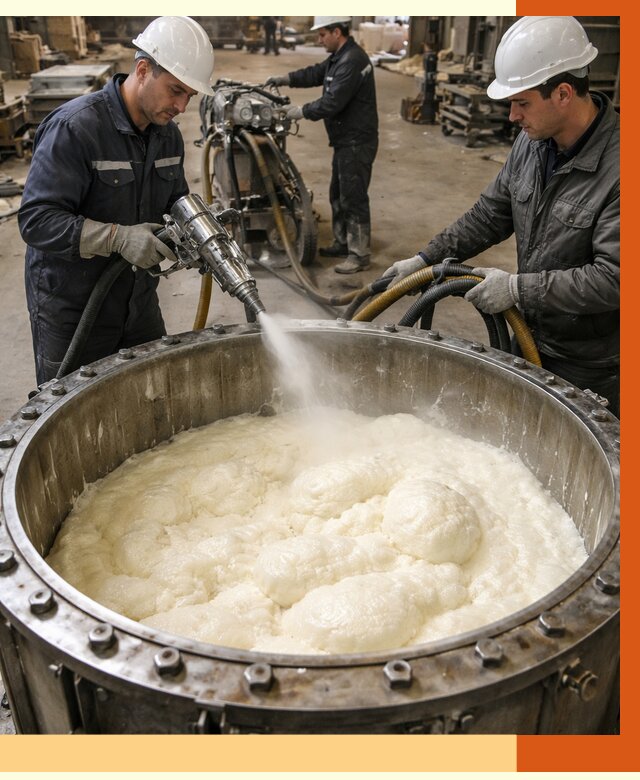 Заливка ППУ в емкости в Тутаеве от 7601 руб. — утепление емкости под ключ | ТепломастерТтв