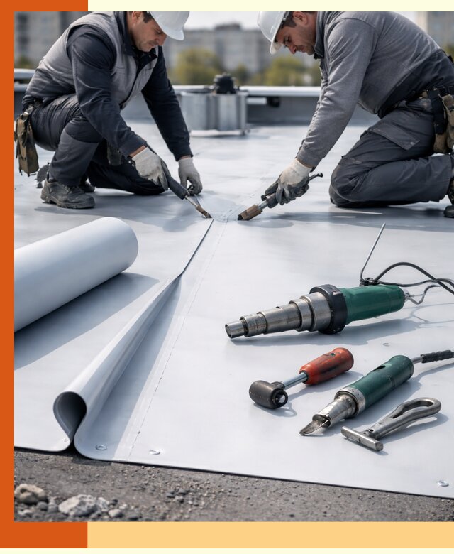Гидроизоляция мембранной кровли в Тутаеве: монтаж и ремонт быстро